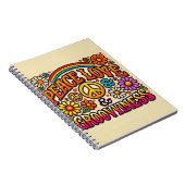 Peace, Love & Grooviness Spiral Notitieboek (Rechterzijde)
