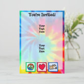 Peace, Love, Grumpy Dog Kaart (Staand voorkant)