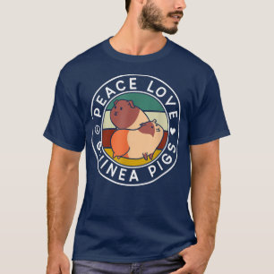 Peace Love Guinea Pigs Dierenvriend Guinee Varkens T-shirt