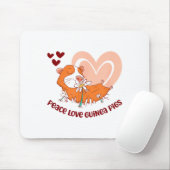 Peace Love Guinea Pigs Funny Saying For Guinea Pig Muismat (Met muis)