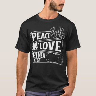 Peace Love Guinea Pigs Premium4320  T-shirt