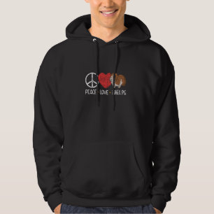 Peace Love Guinea Pigs Schattige Pet Dierenvriend Hoodie