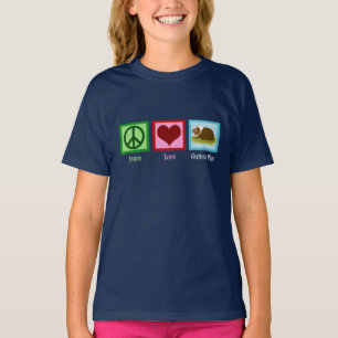 Peace Love Guinee Pigs Kinder T-shirt