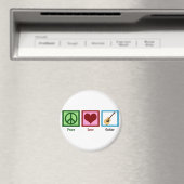 Peace Love Guitar Magneet (Insitu (Vaatwasser))