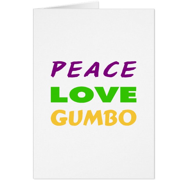 PEACE LOVE GUMBO (Voorkant)