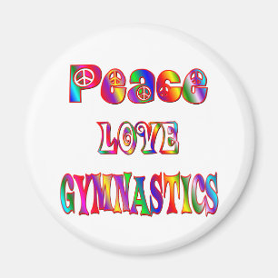 Peace Love Gymnastics Magneet