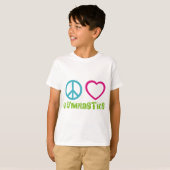 Peace Love Gymnastics T-shirt (Voorkant volledig)