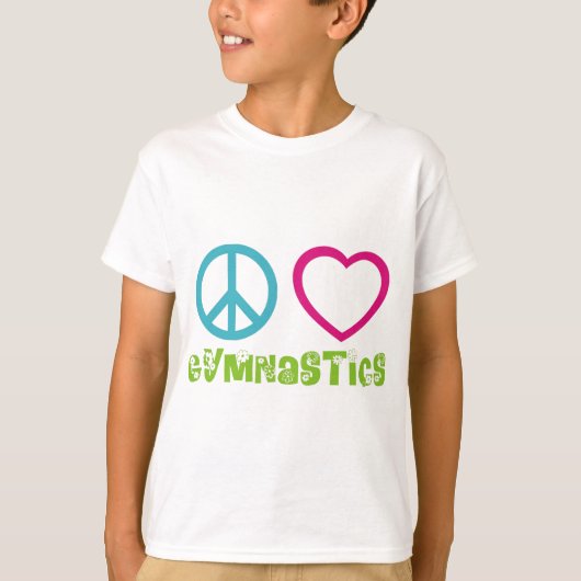 Peace Love Gymnastics T-shirt (Voorkant)