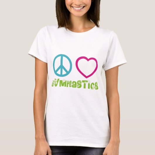 Peace Love Gymnastics T-shirt (Voorkant)