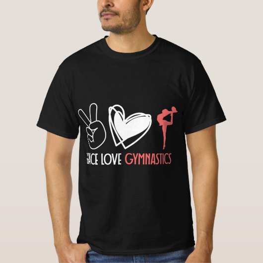 Peace Love Gymnastics T-shirt (Voorkant)