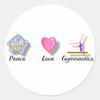 Peace Love Gymnastiek Stickers