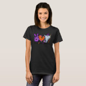 Peace Love Halloween Lazy Halloween Costume Cool P T-shirt (Voorkant volledig)