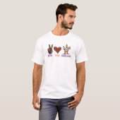 Peace-Love-Halloween T-shirt (Voorkant volledig)