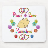 PEACE LOVE HAMSTERS MUISMAT (Voorkant)