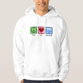 Peace Love Hanukkah Hoodie (Voorkant)