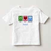 Peace Love Hanukkah Kinder Shirts (Voorkant)