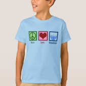 Peace Love Hanukkah Kinder T-shirt (Voorkant)