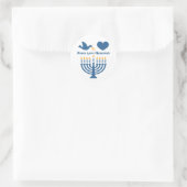 Peace Love Hanukkah Ronde Sticker (Tas)