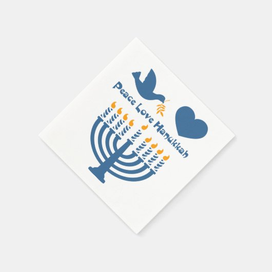 Peace Love Hanukkah Servetten (Hoek)