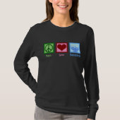 Peace Love Hanukkah T-shirt (Voorkant)