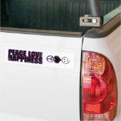 Peace Love Happiness Bumpersticker (Op Truck)