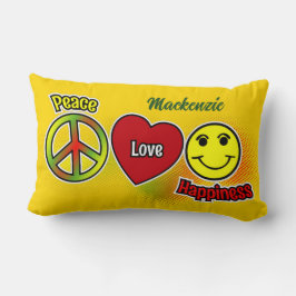 Peace Love Happiness Kussen