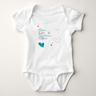 Peace Love Happiness Music T-Shirt