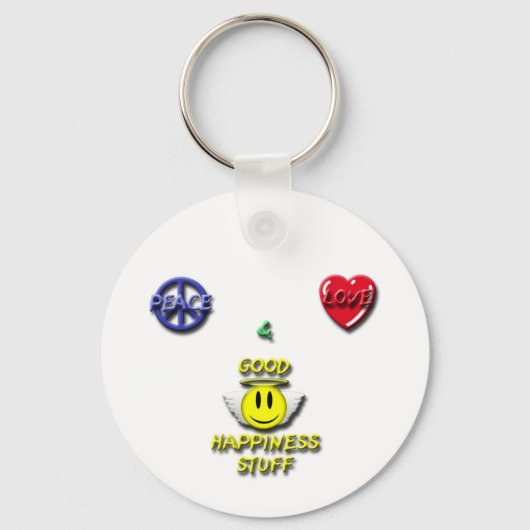 Peace Love Happiness Sleutelhanger (Voorkant)