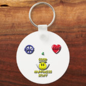 Peace Love Happiness Sleutelhanger (Voorkant)