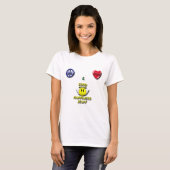 Peace Love Happiness T-shirt (Voorkant volledig)
