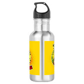 Peace Love Happiness Waterfles (Achterkant)