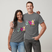 Peace Love Happy Paast Gnomes Hug Eggs Hunting Fu T-shirt (Unisex)