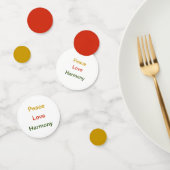 Peace Love Harmony Confetti (Groep)