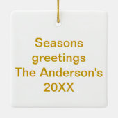 Peace Love Harmony Keramisch Ornament (Achterkant)