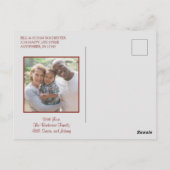 Peace Love Harmony Retro Kerstfeestdag Foto Briefkaart (Achterkant)