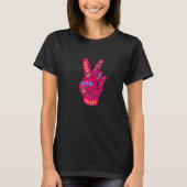 Peace Love Harmony Victory Hand Sign Peace Charact T-shirt (Voorkant)