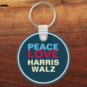 PEACE LOVE HARRIS WALZ Mod Sleutelhanger (Achterkant)