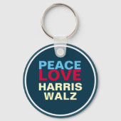 PEACE LOVE HARRIS WALZ Mod Sleutelhanger (Achterkant)