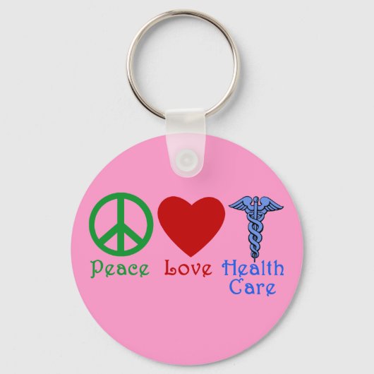 Peace Love Healthcare Products Sleutelhanger (Voorkant)