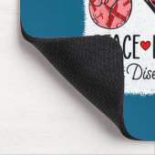 Peace Love Heart Disease Awareness Chd Suprt Wear  Muismat (Hoek)