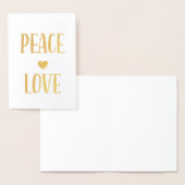 Peace Love Heart Folie Kaarten (Display)