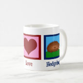 Peace Love Hedégels Koffiemok (Voorkant rechts)