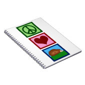 Peace Love Hedégels Notitieboek (Rechterzijde)