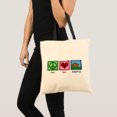 Peace Love Hedégels Tote Bag (Voorkant (product))