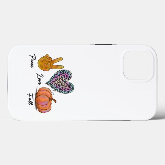 Peace Love Herfst Case-Mate iPhone Case (Achterkant (horizontaal))