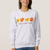 Peace Love Herfst Gezellig Sweatshirt (Voorkant)