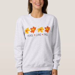 Peace Love Herfst Gezellig Sweatshirt