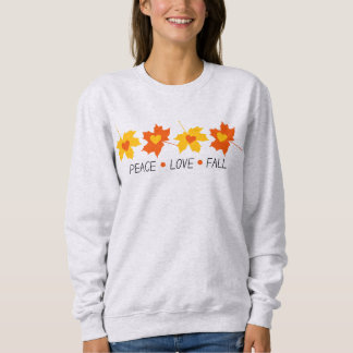 Peace Love Herfst Gezellig Sweatshirt