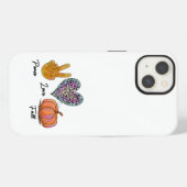 Peace Love Herfst iPhone Hoesje (Achterkant horizontaal)