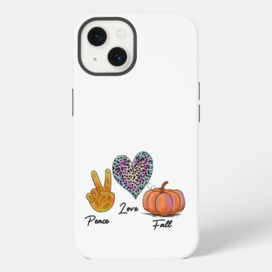 Peace Love Herfst iPhone Hoesje (Achterkant)